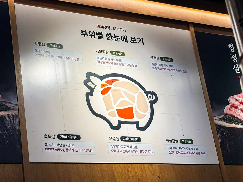 신중동역 근처 참돼짓간 매장 외관