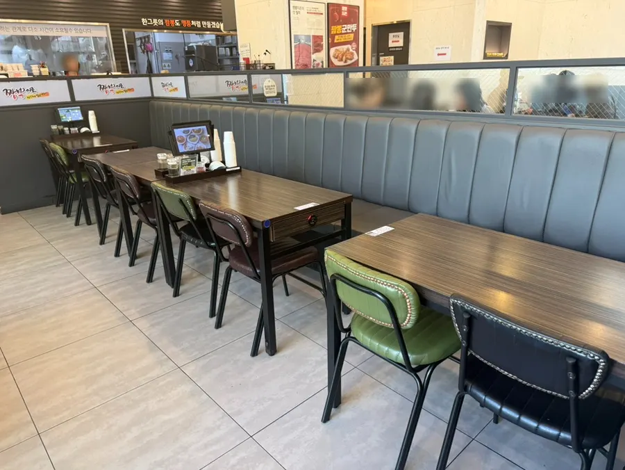 Self-bar with side dishes and tableware prepared
