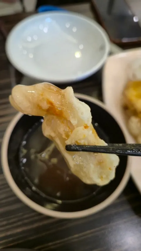 탕수육 튀김옷 단면