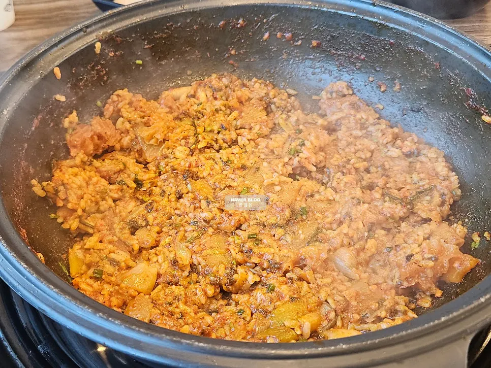 Finished duck dori-tang fried rice