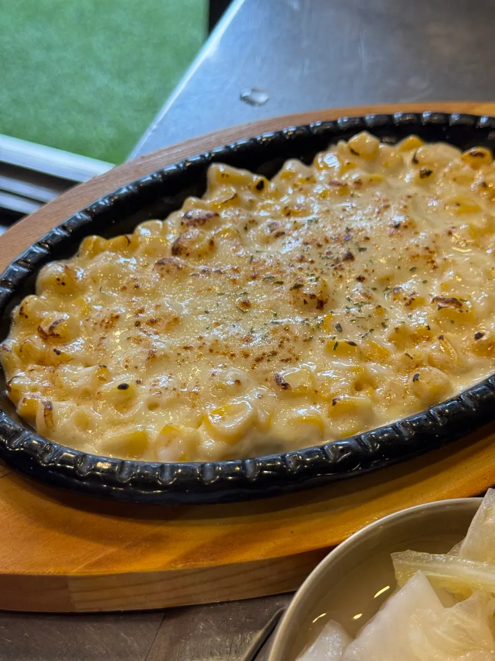 Close-up of a side dish plate