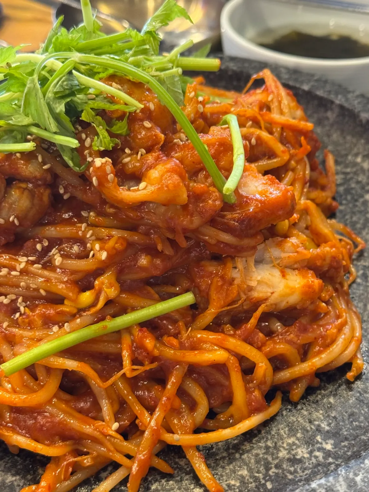 A plate of boneless collagen agujjim