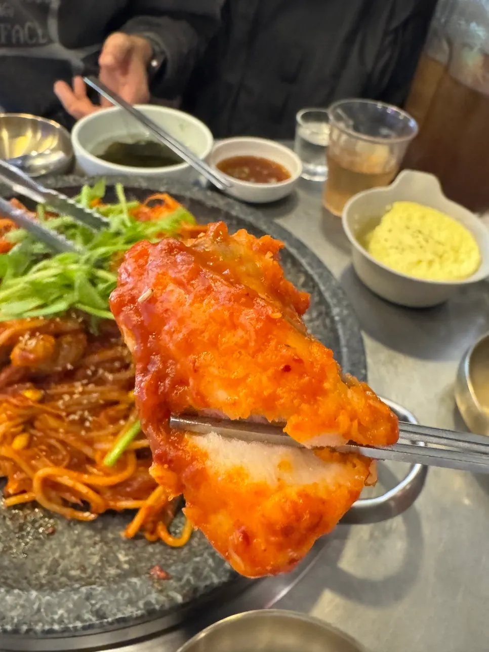 Tender boneless monkfish soaked in sauce
