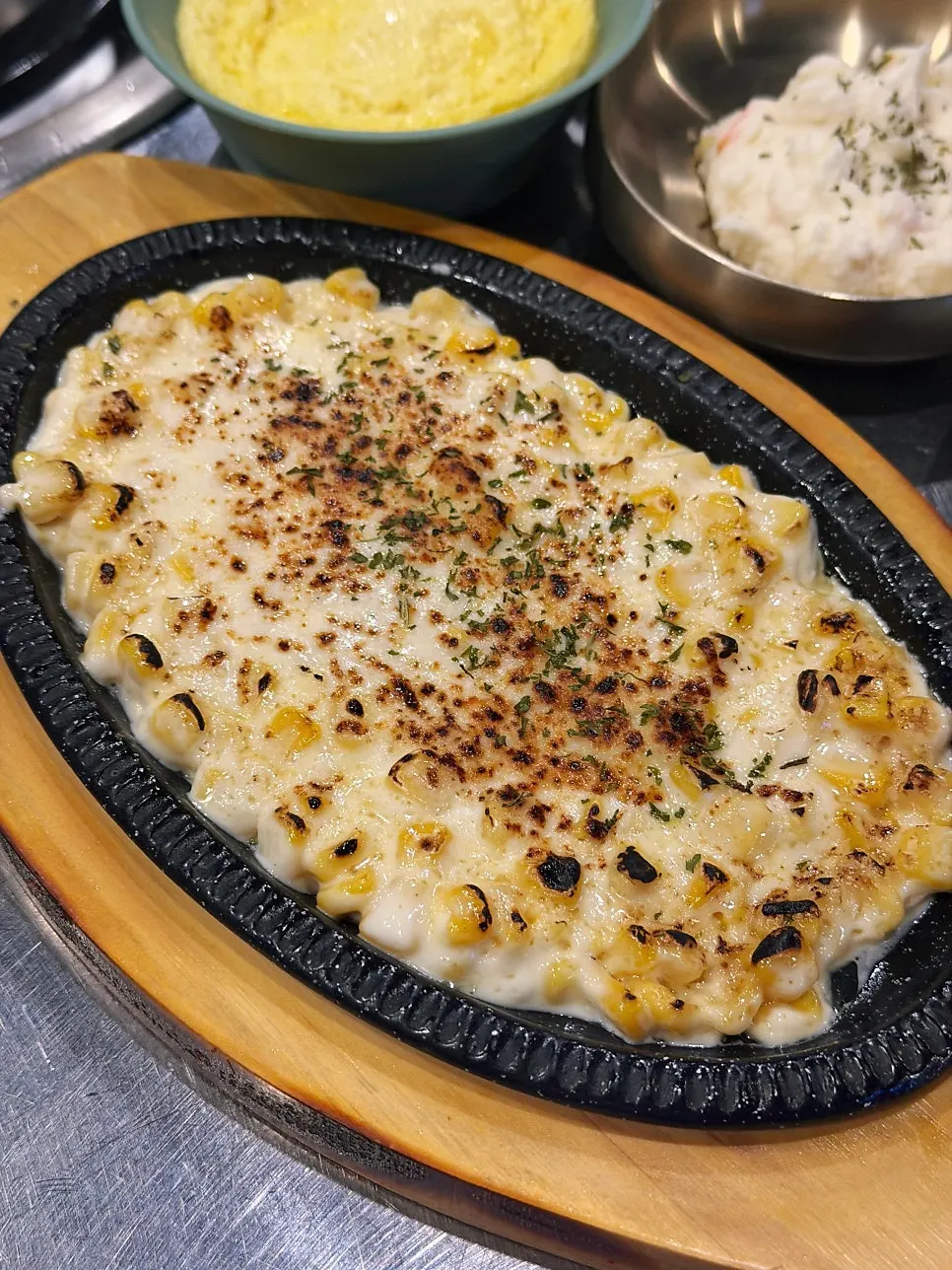 Corn cheese banchan