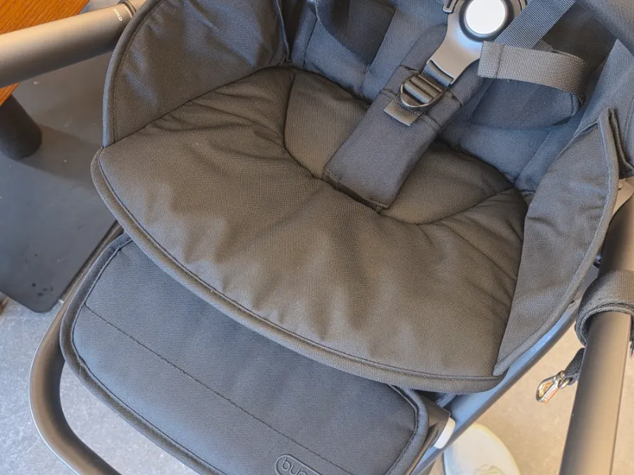 The stroller seat condition seen indoors