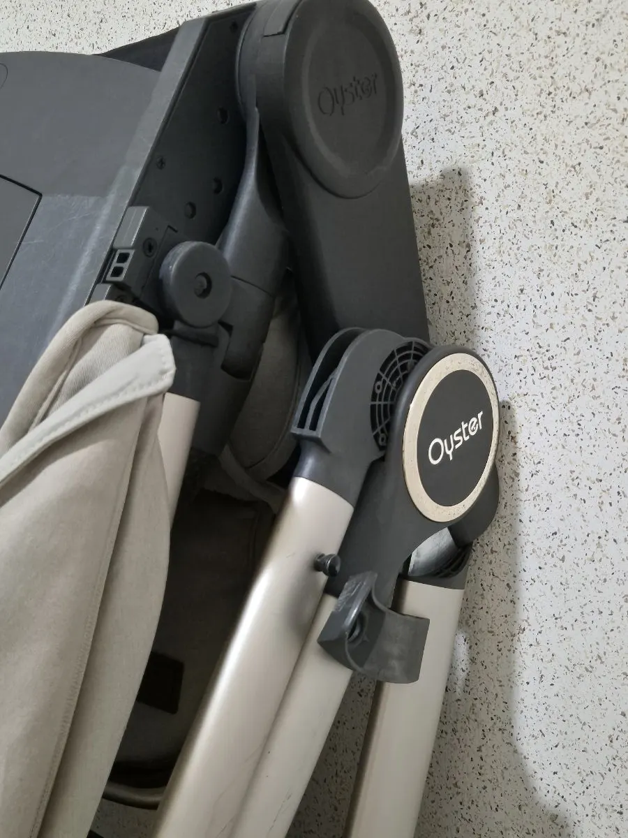 Cleaned stroller in protective packaging