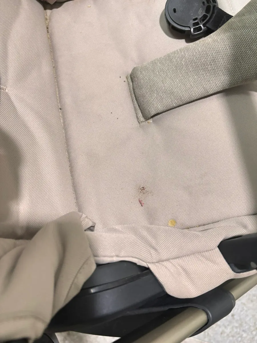 Large stain on the stroller