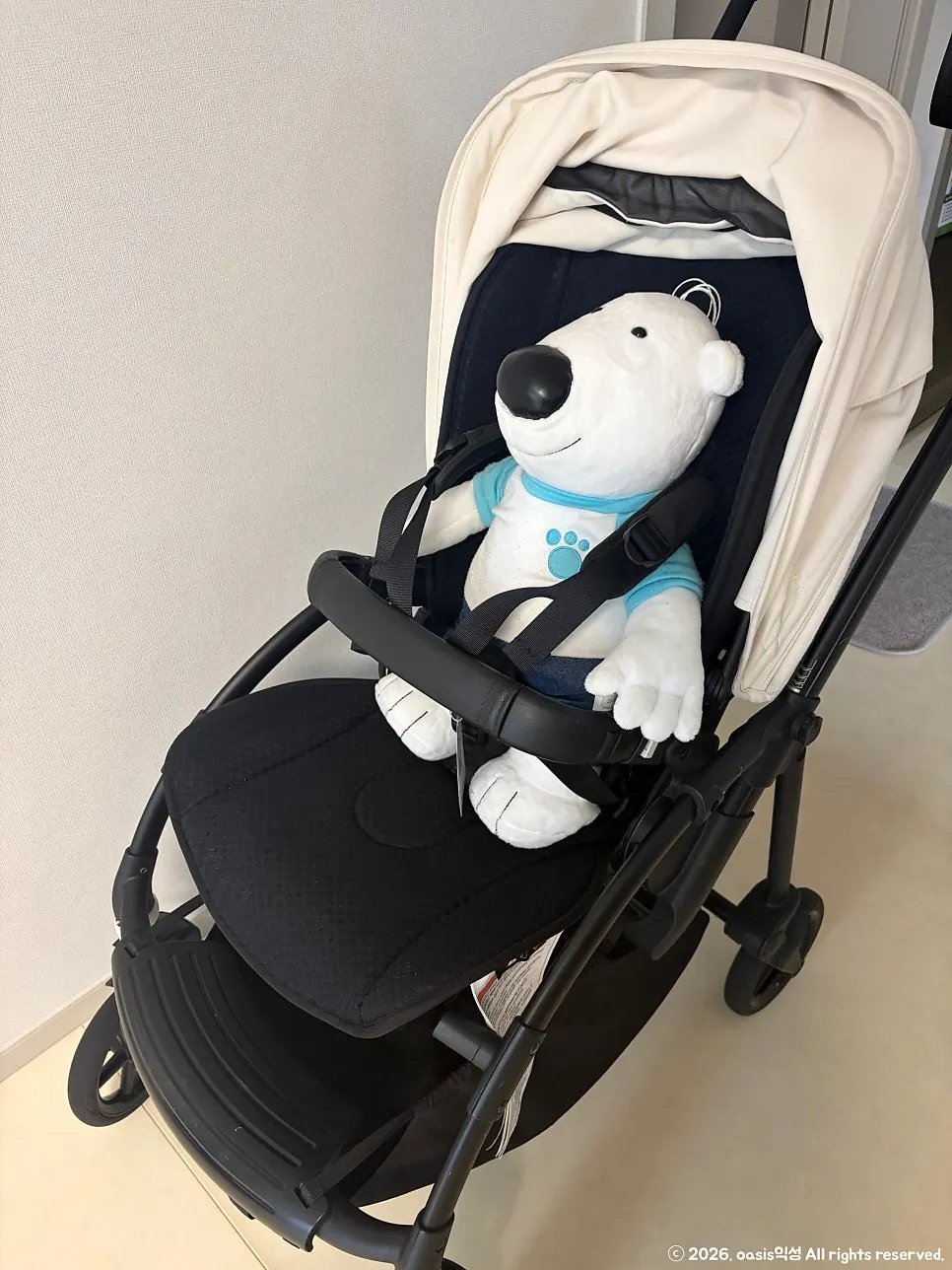 Packaged stroller after cleaning