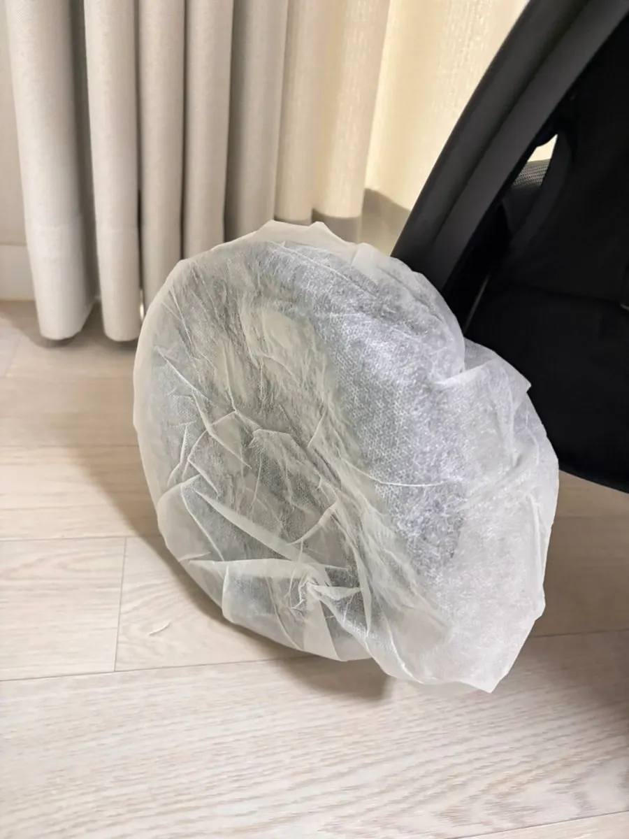Stroller unfolded after cleaning