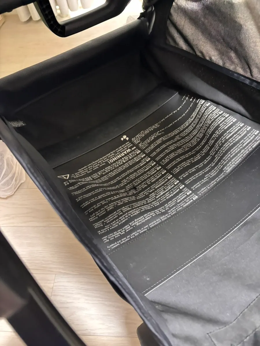 Stroller bottom seat condition after cleaning