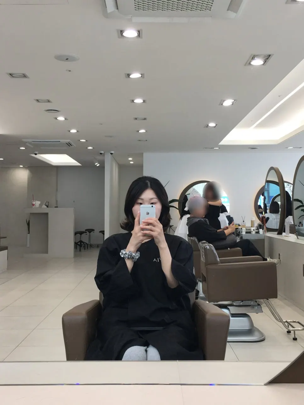 Drinks, snacks, and a hair-service menu