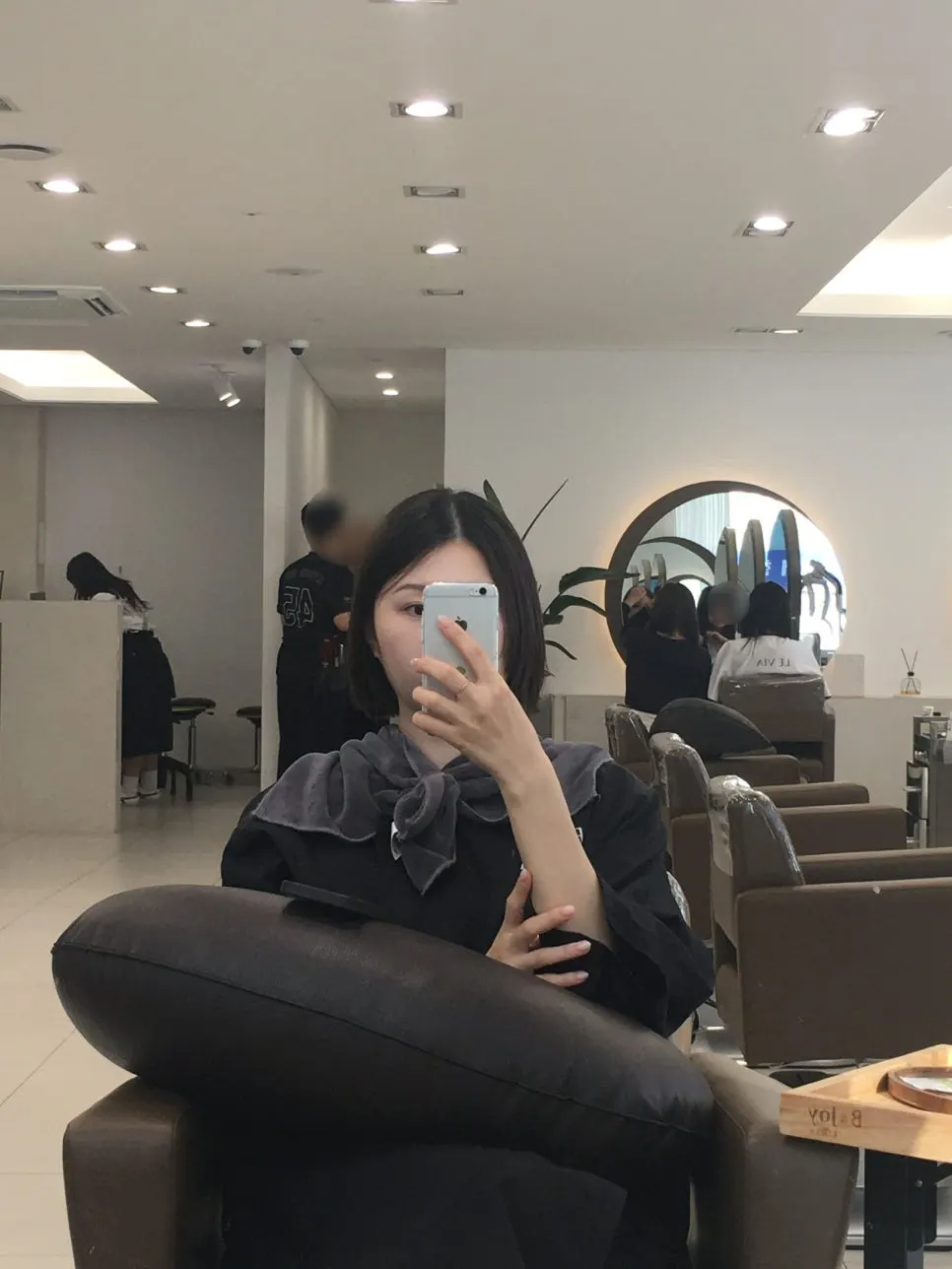 Waiting with perm solution applied