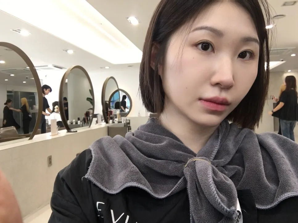 Silky straight hair after shampooing
