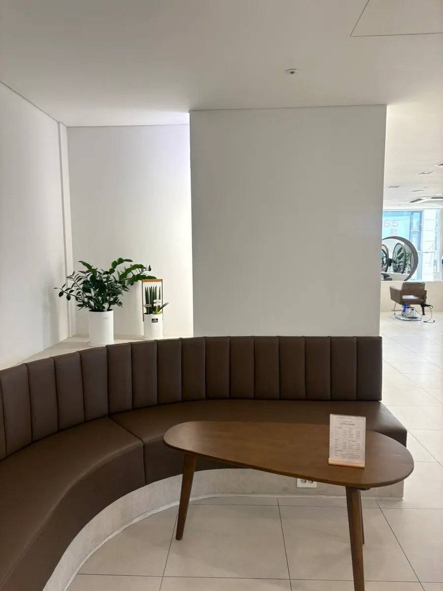 Vertical photo about volume magic straightening at a Bucheon hair salon