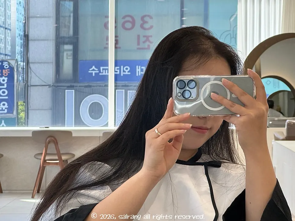 샴푸 후 헤드스파 이용 이미지
