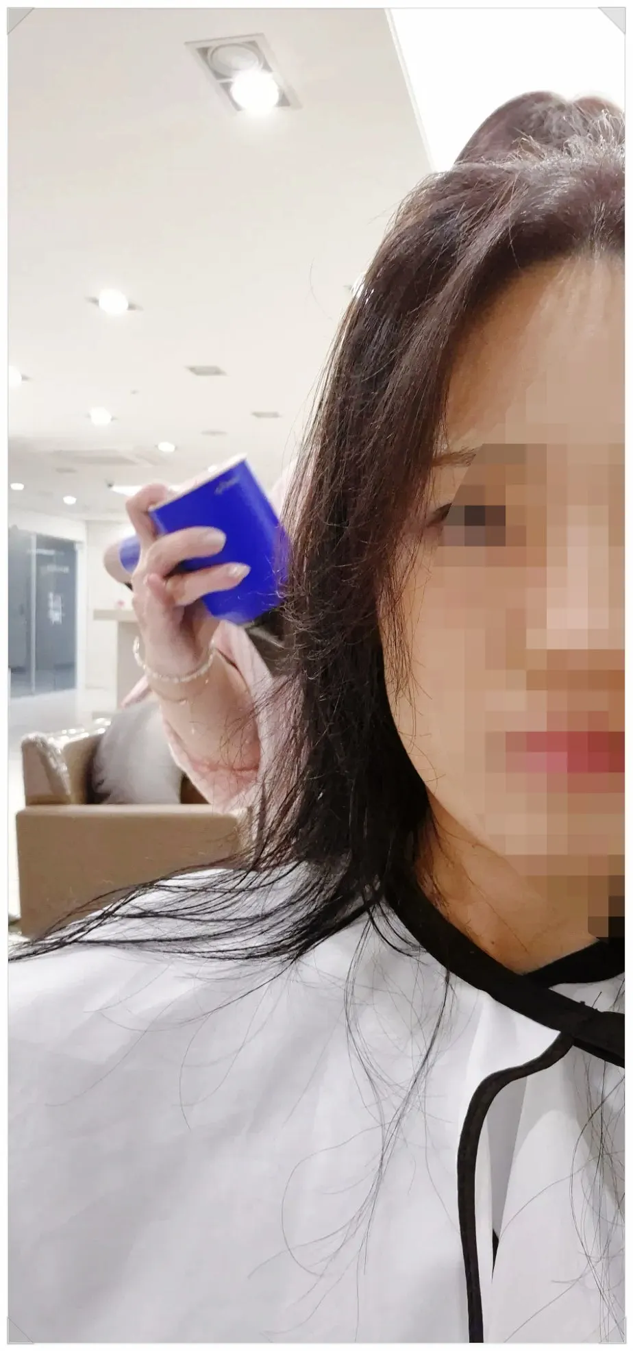 자연스럽게 톤이 밝아진 웨딩 염색 결과