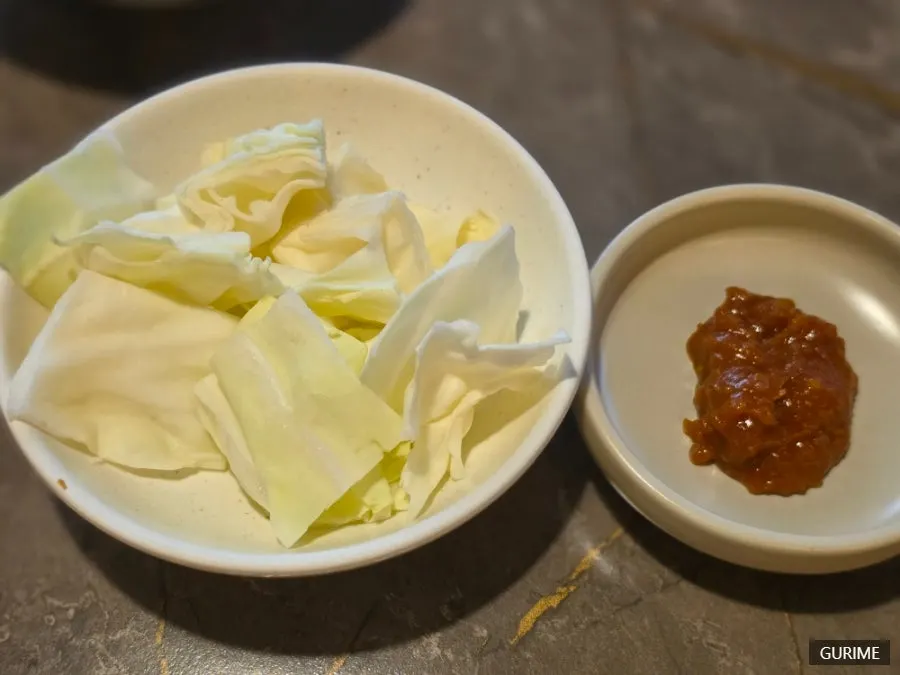 Basic side dish and hutgae-style water