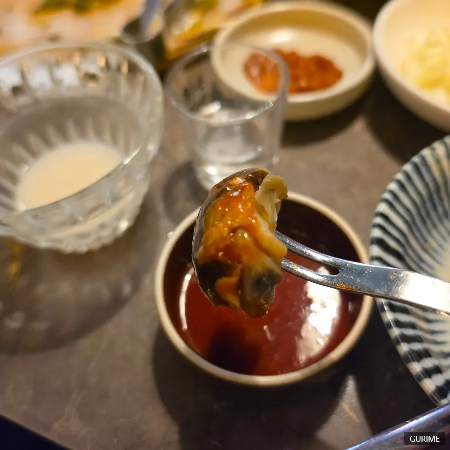 Whelks and clams in the soup