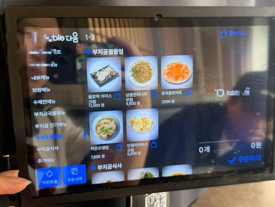 Sampler menu information at Buchigom