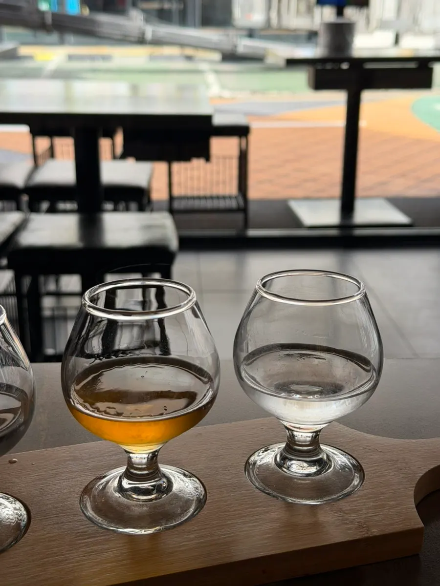 Bottles that make up Buchigom's traditional liquor sampler