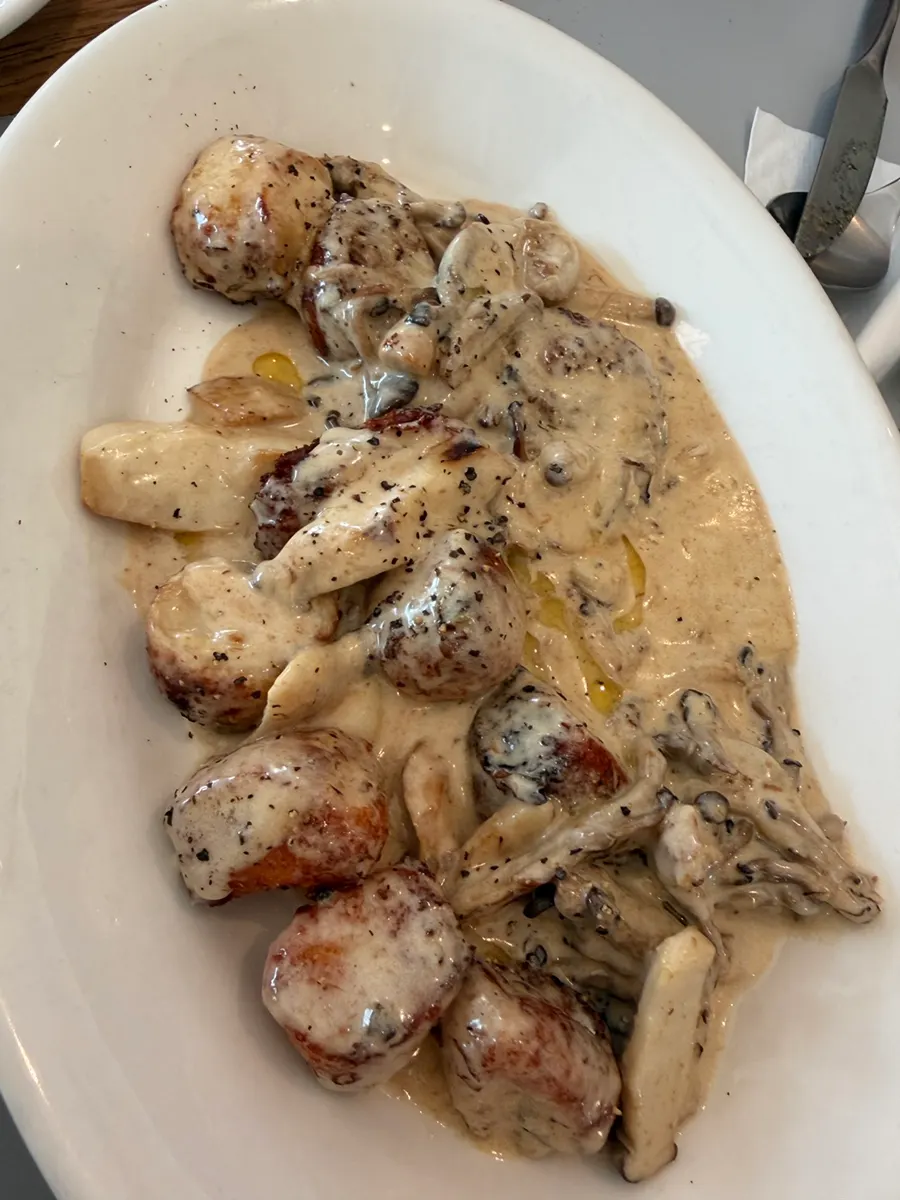 Shrimp rosé pasta with shrimp at Bueokgan Suwan Branch