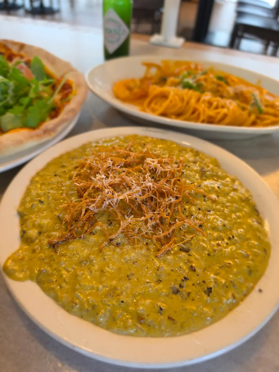 Abalone cream risotto at Bueokgan Sangmu Branch