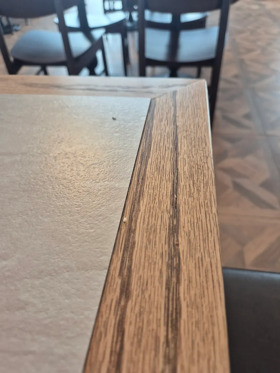 Tablet ordering device and cup on the table