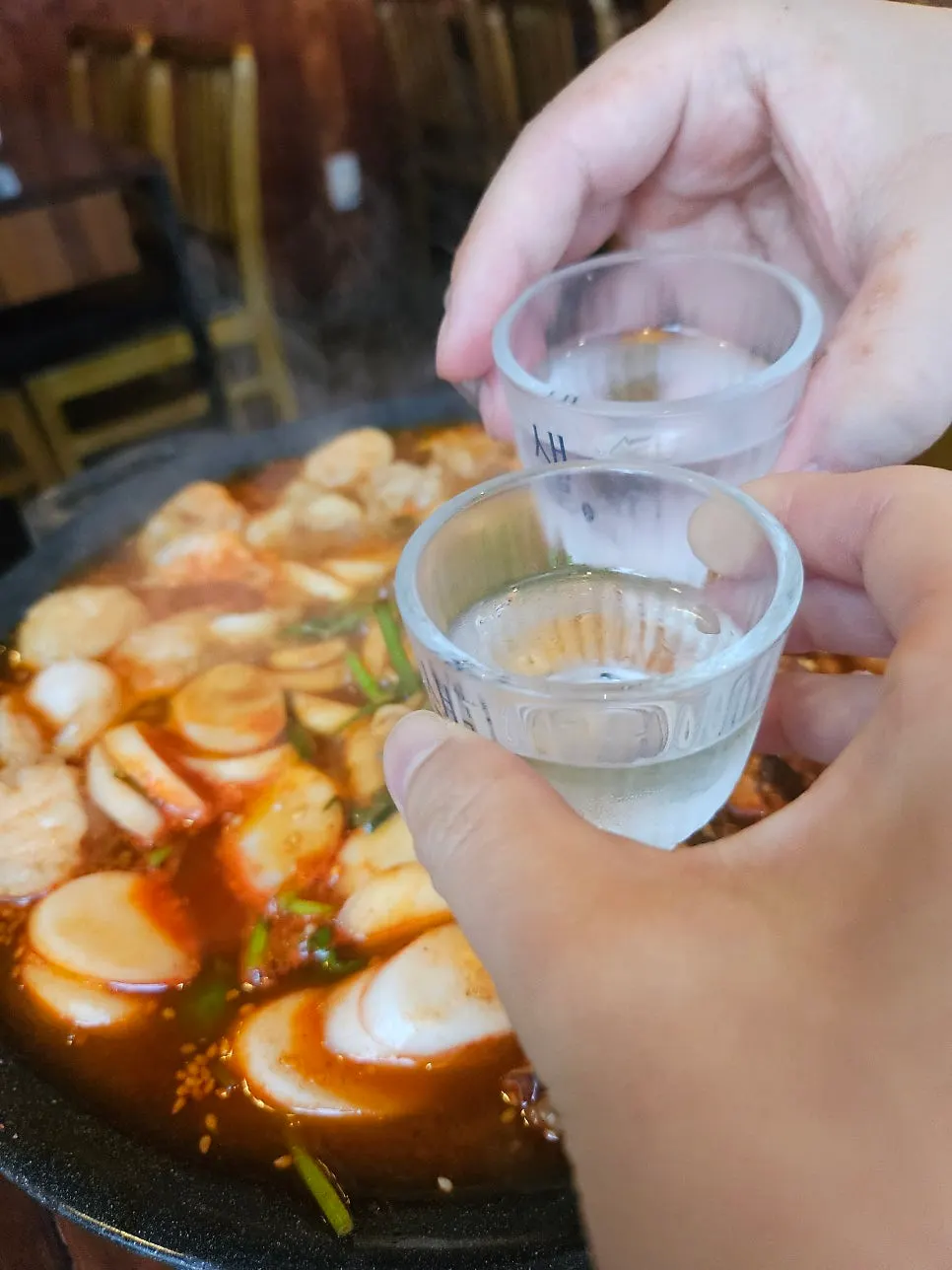불에 올려 끓이는 주꾸미 대창볶음