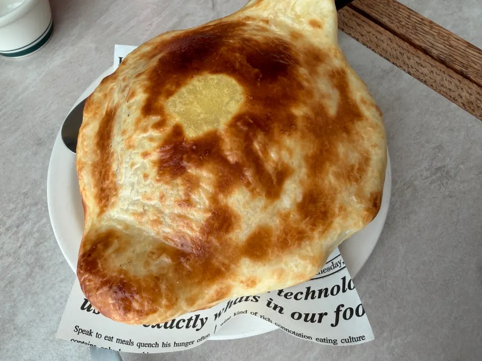 Pastry soup served as an appetizer