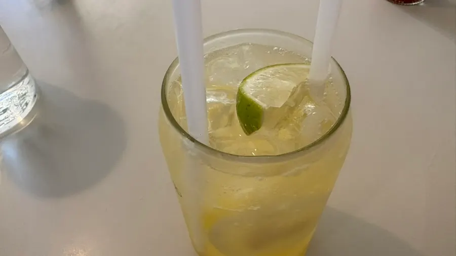 상큼한 레몬에이드와 식사 마무리