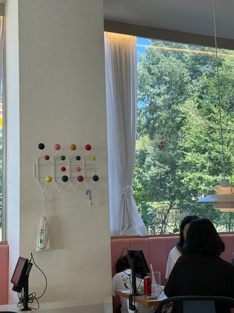 Window seating by the large picture window