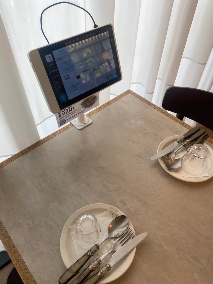 Order screen at Bueokgan Sangmu Branch