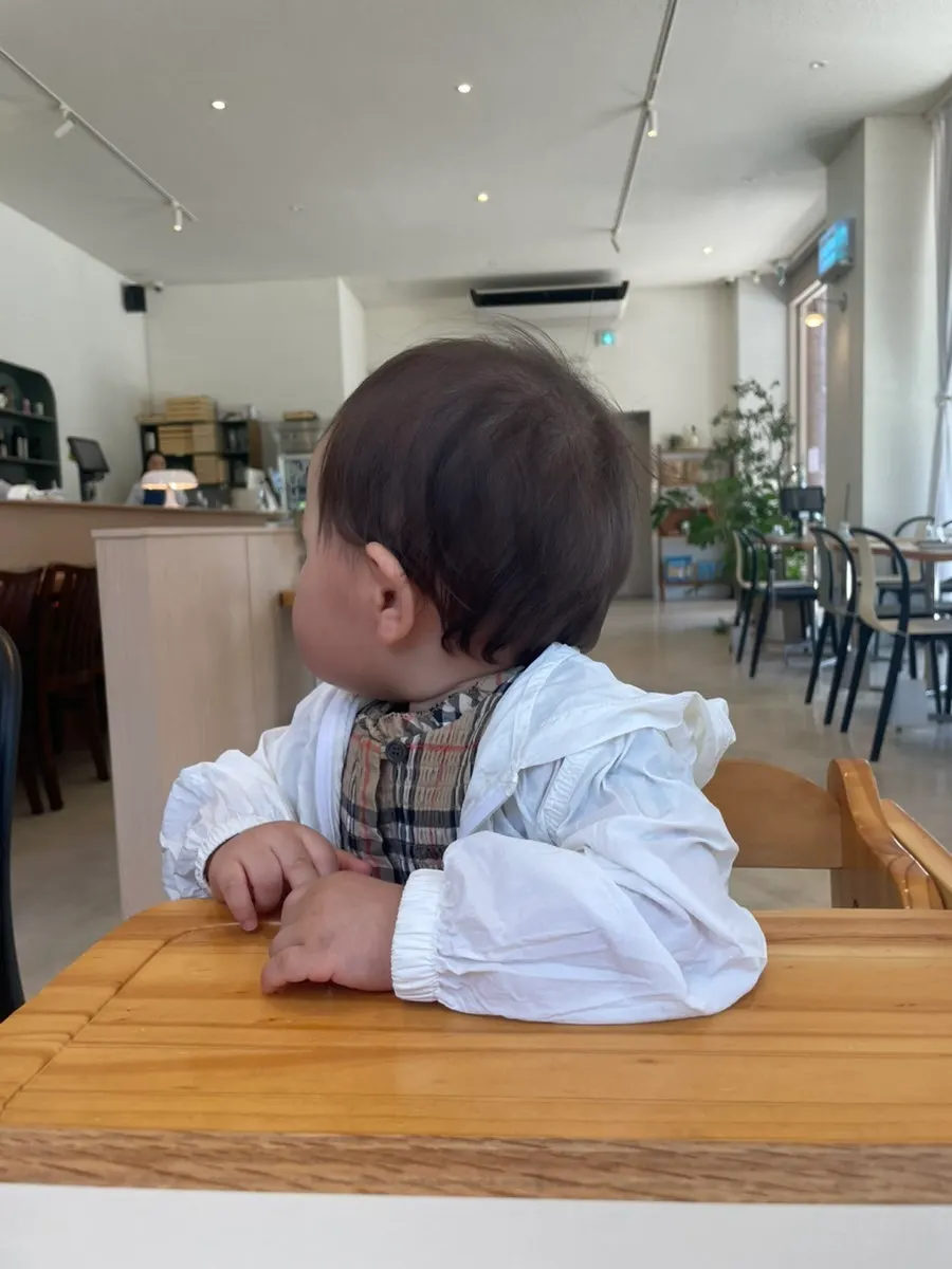Baby chair set up at the restaurant