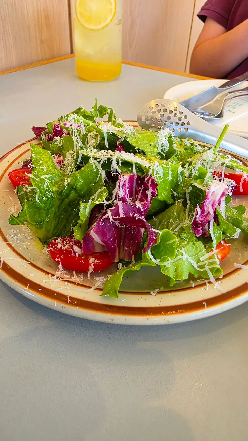 Garden salad with radicchio
