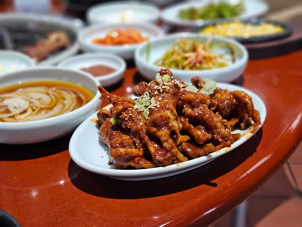 A plate of bone-removed charcoal tulip chicken feet