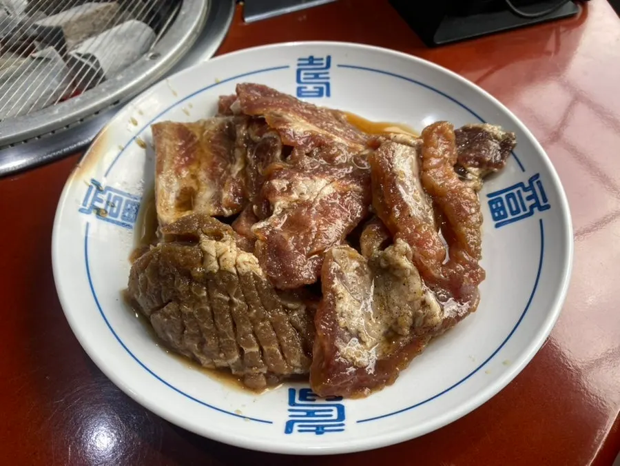 수제양념갈비 2인분 상차림