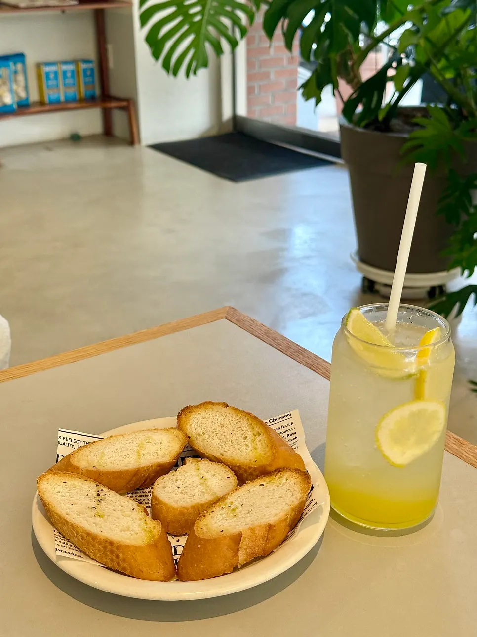 The lemonade we ordered