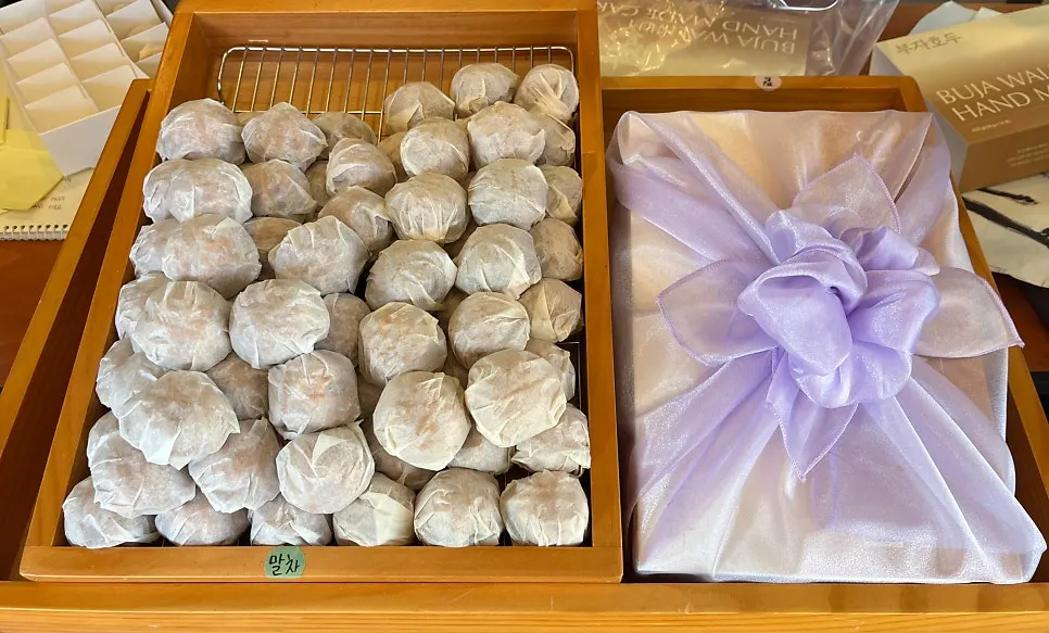 부자호두 카운터 개별포장 호두과자