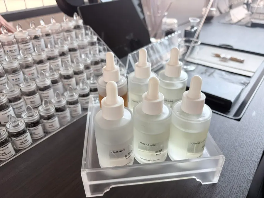 Testing the scent blended in round one