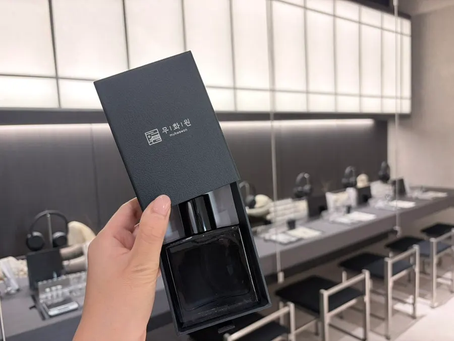 Perfume bottle filled by hand using a scale and dropper