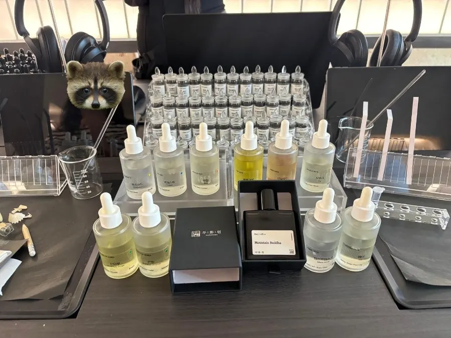Finished custom perfume given a name