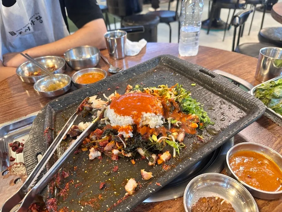 Fried rice cooked in meat fat