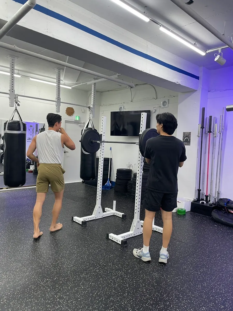 불스벨짐 강변점 운동 마무리 장면