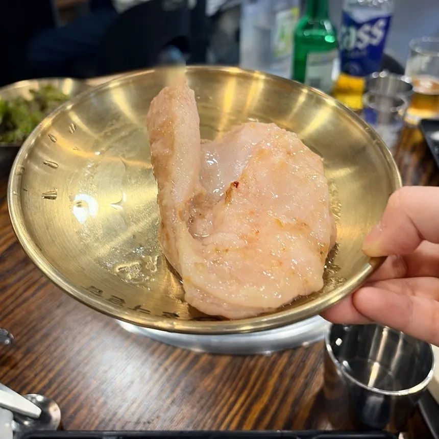 Grilled intestine menu items served by type