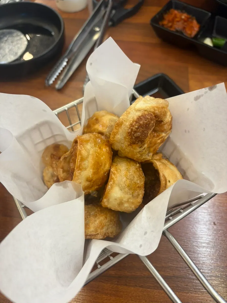 Bite-sized fried jjukkumi dumplings