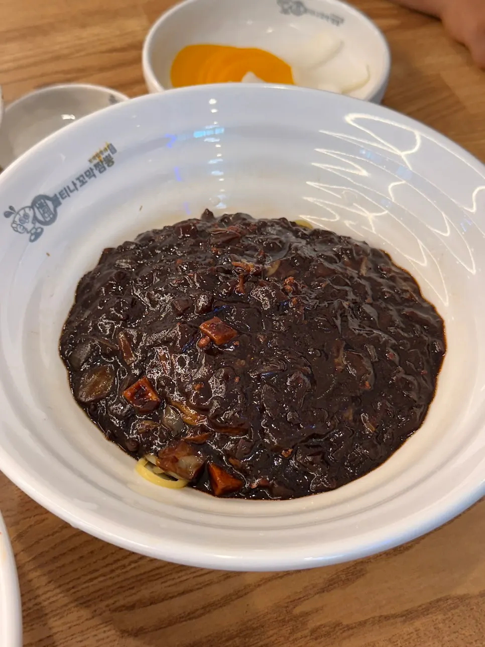 Jjajangmyeon loaded with toppings