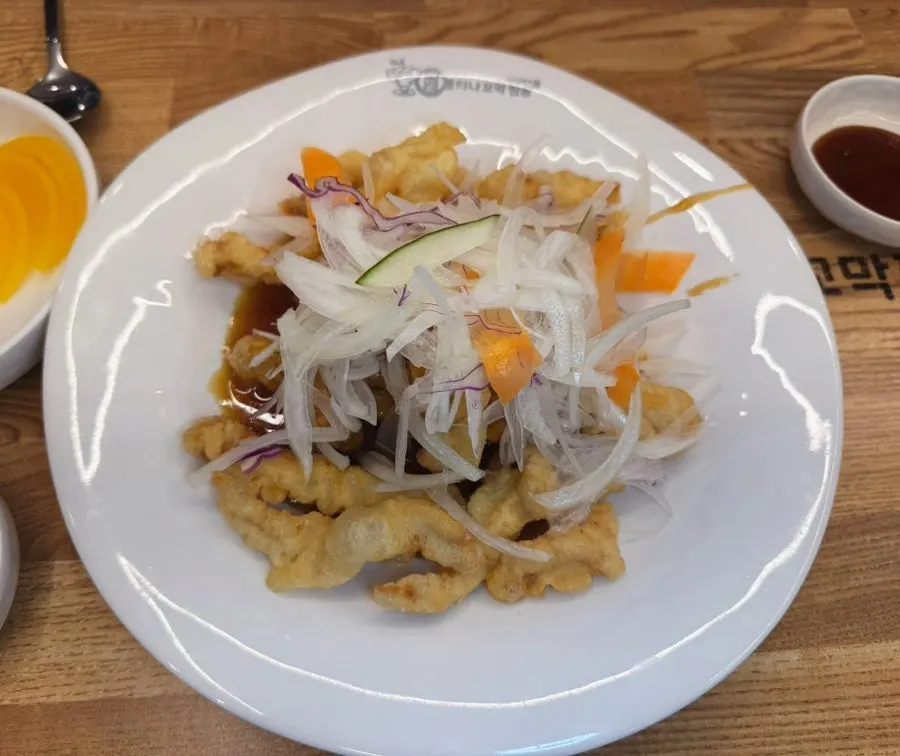 부먹으로 요청한 탕수육 소