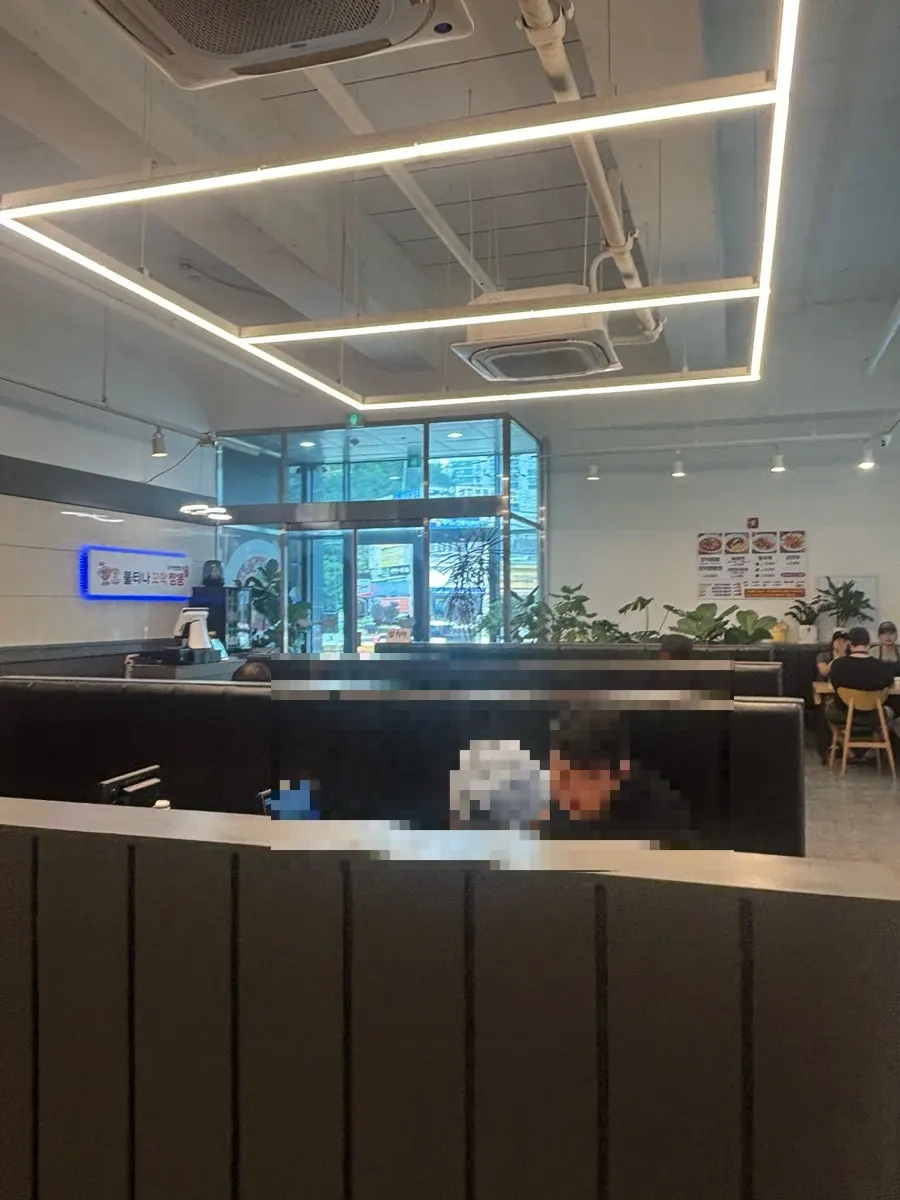 Neatly arranged seating inside the restaurant