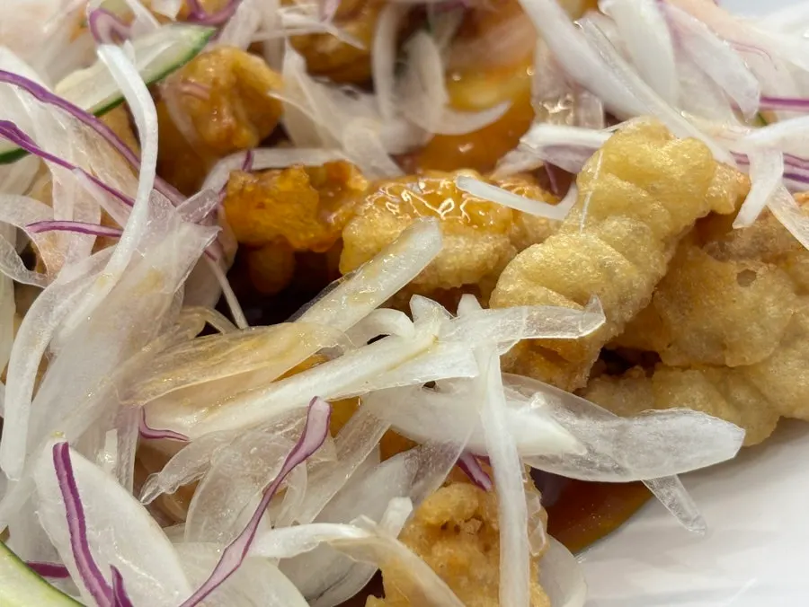 Crispy fried sweet-and-sour pork, small size