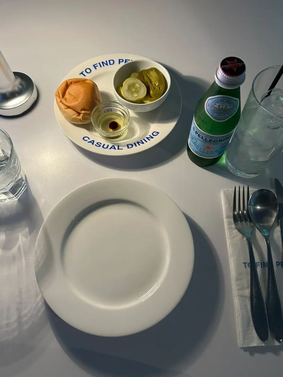 Signage and table setting